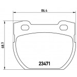 BREMBO Bremsbelagsatz, Scheibenbremse