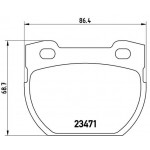 BREMBO Bremsbelagsatz, Scheibenbremse