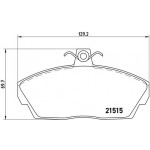 BREMBO Bremsbelagsatz, Scheibenbremse