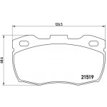 BREMBO Bremsbelagsatz, Scheibenbremse