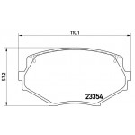 BREMBO Bremsbelagsatz, Scheibenbremse