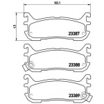 BREMBO Bremsbelagsatz, Scheibenbremse