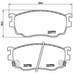 BREMBO Bremsbelagsatz, Scheibenbremse