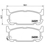 BREMBO Bremsbelagsatz, Scheibenbremse