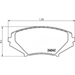BREMBO Bremsbelagsatz, Scheibenbremse