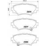 BREMBO Bremsbelagsatz, Scheibenbremse