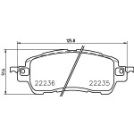 BREMBO Bremsbelagsatz, Scheibenbremse