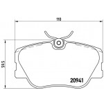 BREMBO Bremsbelagsatz, Scheibenbremse