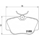 BREMBO Bremsbelagsatz, Scheibenbremse