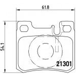 BREMBO Bremsbelagsatz, Scheibenbremse