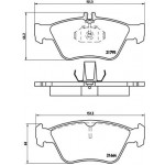 BREMBO Bremsbelagsatz, Scheibenbremse