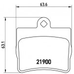 BREMBO Bremsbelagsatz, Scheibenbremse