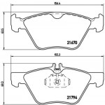 BREMBO Bremsbelagsatz, Scheibenbremse