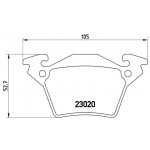 BREMBO Bremsbelagsatz, Scheibenbremse