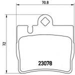 BREMBO Bremsbelagsatz, Scheibenbremse
