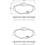 BREMBO Bremsbelagsatz, Scheibenbremse