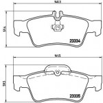 BREMBO Bremsbelagsatz, Scheibenbremse