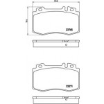 BREMBO Bremsbelagsatz, Scheibenbremse