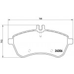 BREMBO Bremsbelagsatz, Scheibenbremse