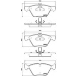 BREMBO Bremsbelagsatz, Scheibenbremse