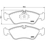 BREMBO Bremsbelagsatz, Scheibenbremse