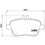 BREMBO Bremsbelagsatz, Scheibenbremse