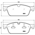 BREMBO Bremsbelagsatz, Scheibenbremse