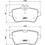 BREMBO Bremsbelagsatz, Scheibenbremse