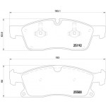 BREMBO Bremsbelagsatz, Scheibenbremse