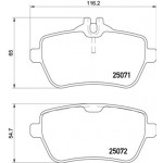 BREMBO Bremsbelagsatz, Scheibenbremse