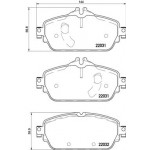 BREMBO Bremsbelagsatz, Scheibenbremse