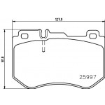 BREMBO Bremsbelagsatz, Scheibenbremse