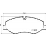 BREMBO Bremsbelagsatz, Scheibenbremse