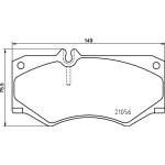 BREMBO Bremsbelagsatz, Scheibenbremse