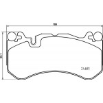 BREMBO Bremsbelagsatz, Scheibenbremse