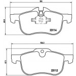 BREMBO Bremsbelagsatz, Scheibenbremse