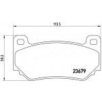 BREMBO Bremsbelagsatz, Scheibenbremse