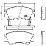 BREMBO Bremsbelagsatz, Scheibenbremse