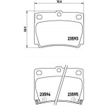 BREMBO Bremsbelagsatz, Scheibenbremse