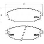 BREMBO Bremsbelagsatz, Scheibenbremse