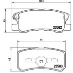 BREMBO Bremsbelagsatz, Scheibenbremse