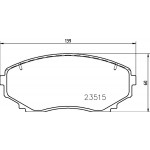 BREMBO Bremsbelagsatz, Scheibenbremse