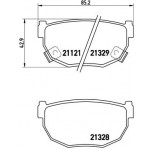 BREMBO Bremsbelagsatz, Scheibenbremse