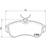 BREMBO Bremsbelagsatz, Scheibenbremse