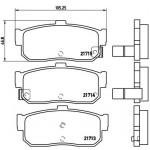 BREMBO Bremsbelagsatz, Scheibenbremse