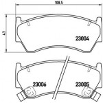 BREMBO Bremsbelagsatz, Scheibenbremse