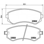 BREMBO Bremsbelagsatz, Scheibenbremse