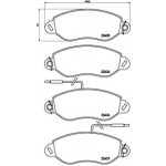 BREMBO Bremsbelagsatz, Scheibenbremse