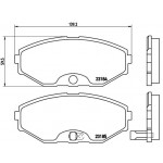BREMBO Bremsbelagsatz, Scheibenbremse