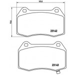 BREMBO Bremsbelagsatz, Scheibenbremse